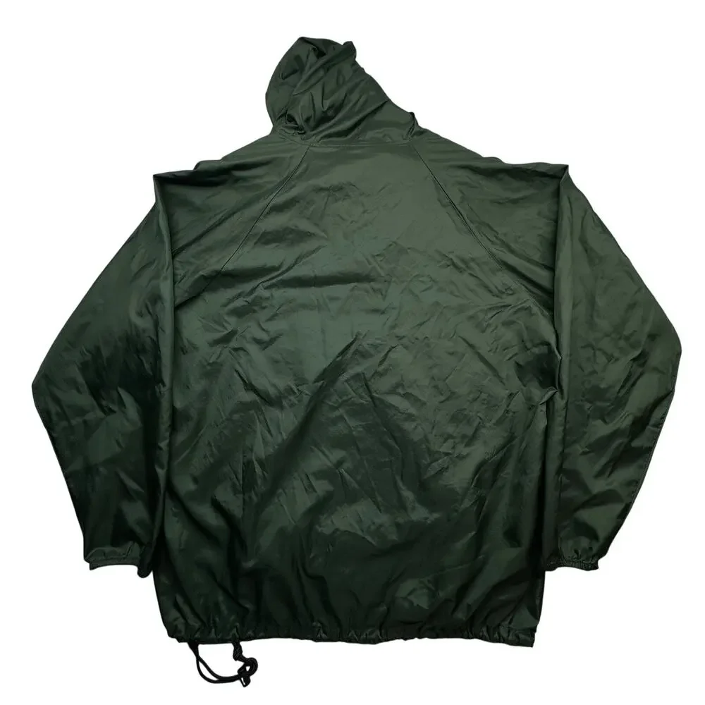 Vintage Old Navy Anorak Windbreaker Hoodie Jacket Mens XL Green 1/4 Zip